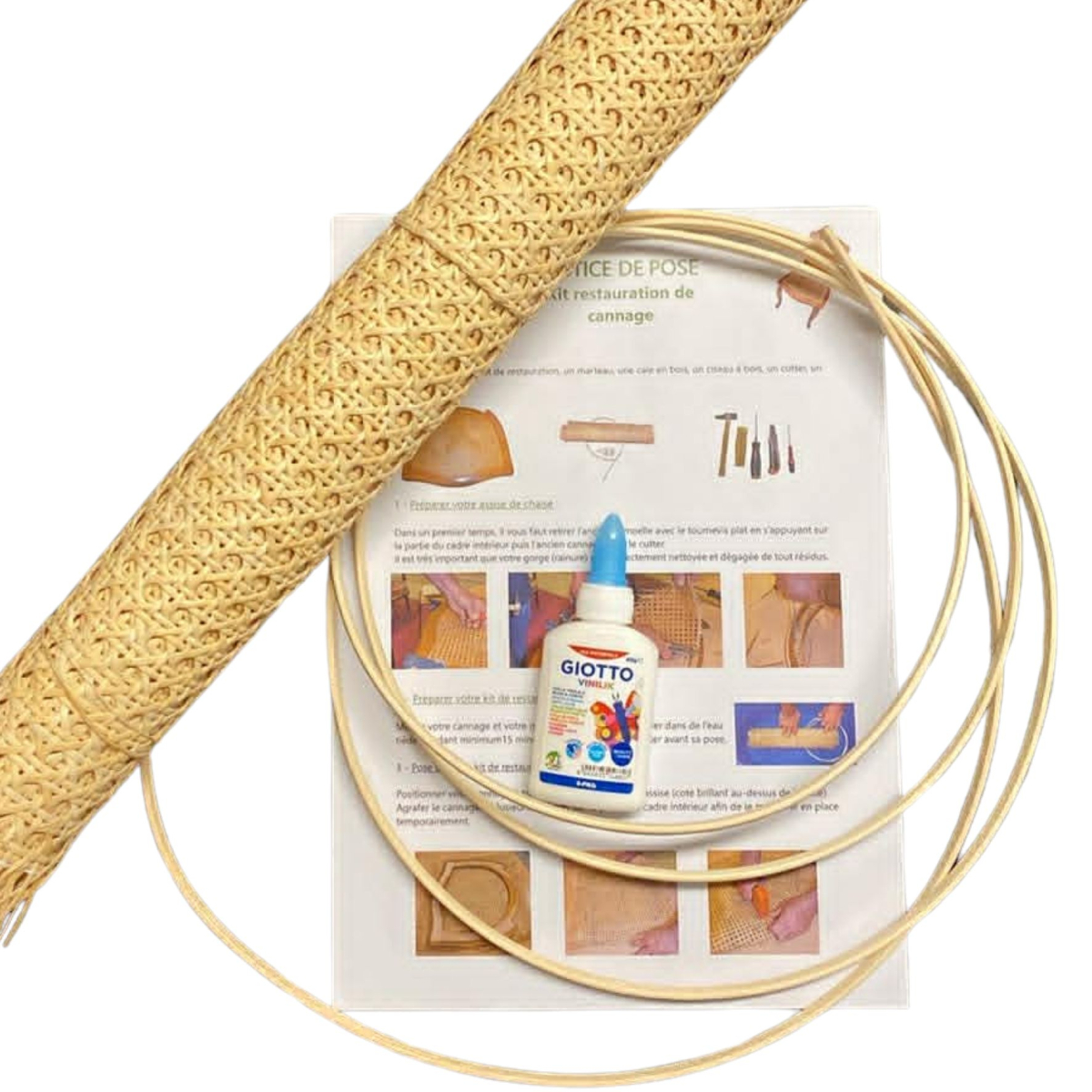 Kit réparation chaise cannage mécanique - L 50 cm