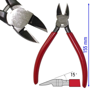 Moyenne pince coupante de précision Prémium - 155 mm