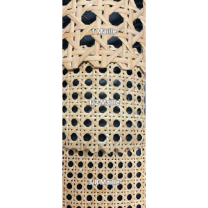 Cannage 1/2 maille naturel - L 100 cm