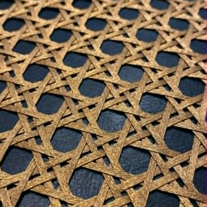 Cannage coton doré - L 80 cm