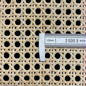 Cannage 3/8 maille blanchi - L 60 cm