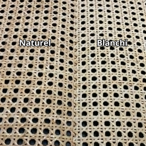 Cannage 3/8 maille blanchi - L 40 cm