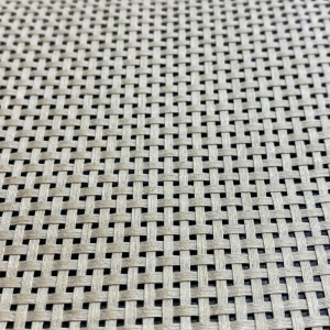 Tissage canne ajouré en coton naturel ? 160 cm