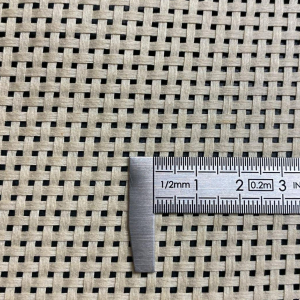 Tissage canne ajouré en coton naturel ? 160 cm