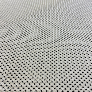 Tissage canne ajouré en coton naturel ? 160 cm