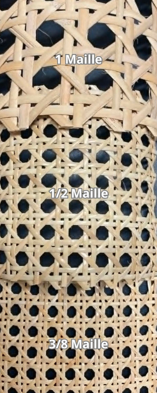 Les différents maillages de cannage : comprendre les tailles et leurs usages !
